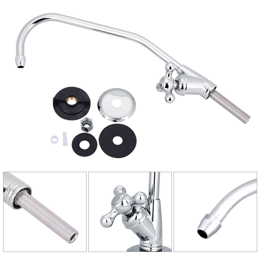 1/4'' Zinc Alloy Kitchen Faucet Tap Chrome Reverse Osmosis RO Drinking Water Filter