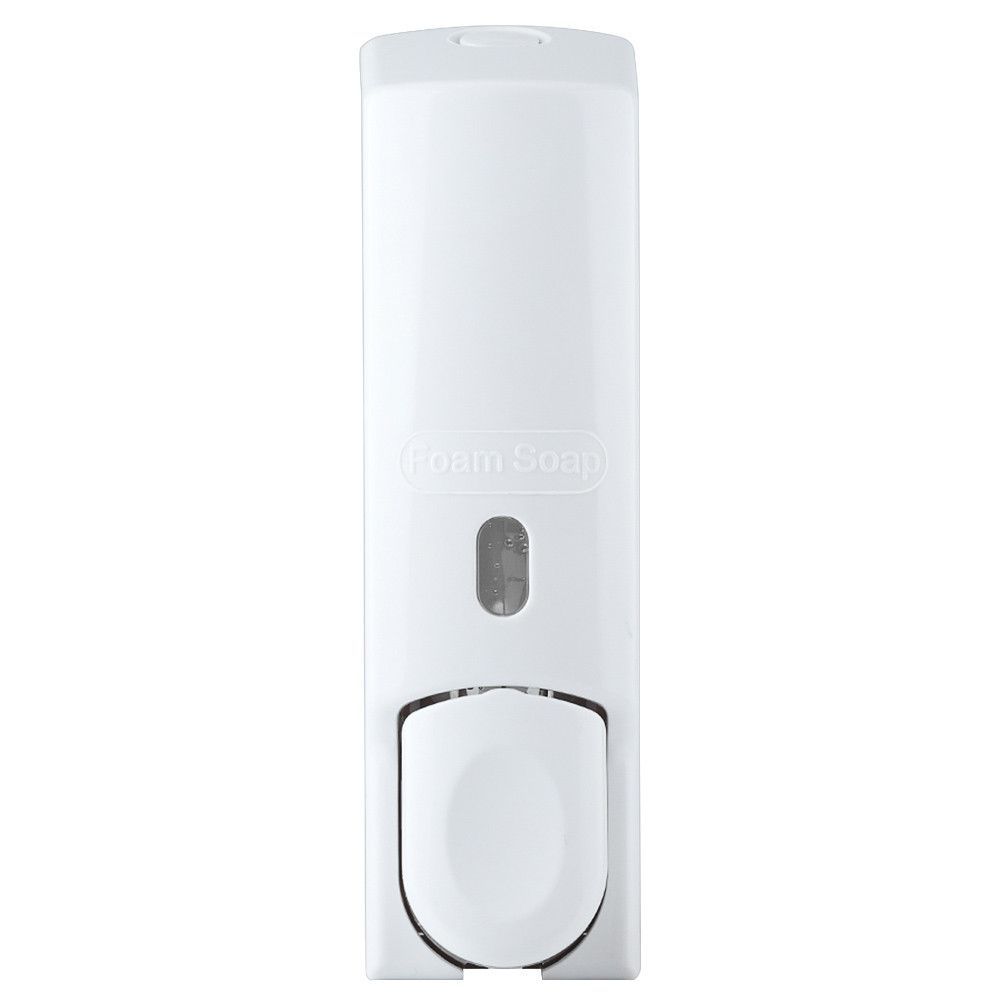600ml Wall Mounted Manual Foam Soap Liquid Dispenser Lotion Box for Bathroom Kitchen (White)