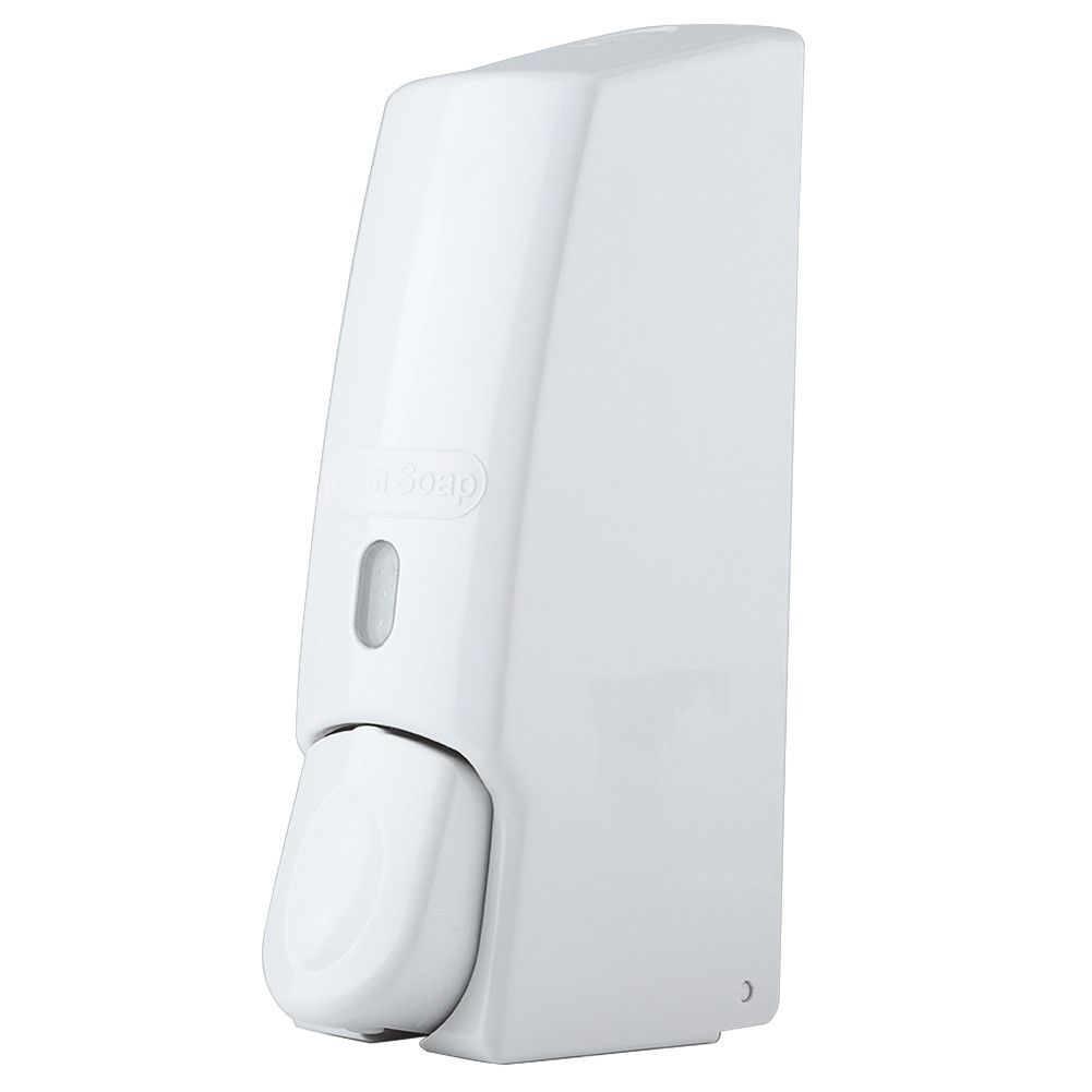 600ml Wall Mounted Manual Foam Soap Liquid Dispenser Lotion Box for Bathroom Kitchen (White)