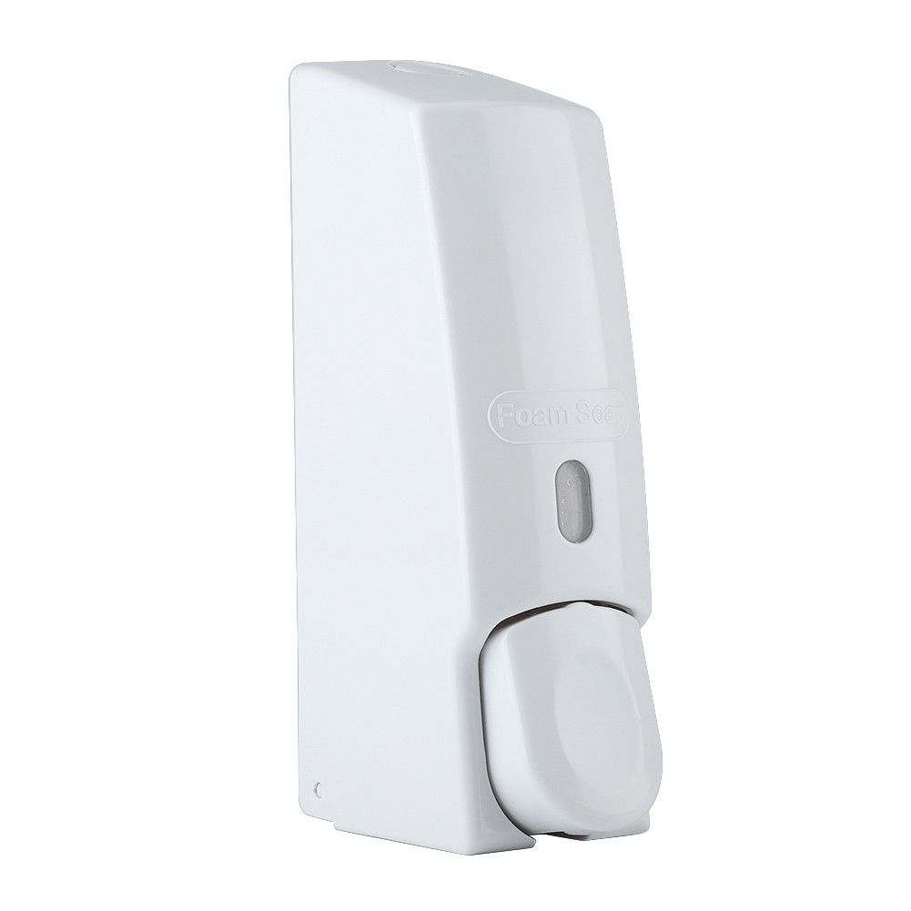 600ml Wall Mounted Manual Foam Soap Liquid Dispenser Lotion Box for Bathroom Kitchen (White)
