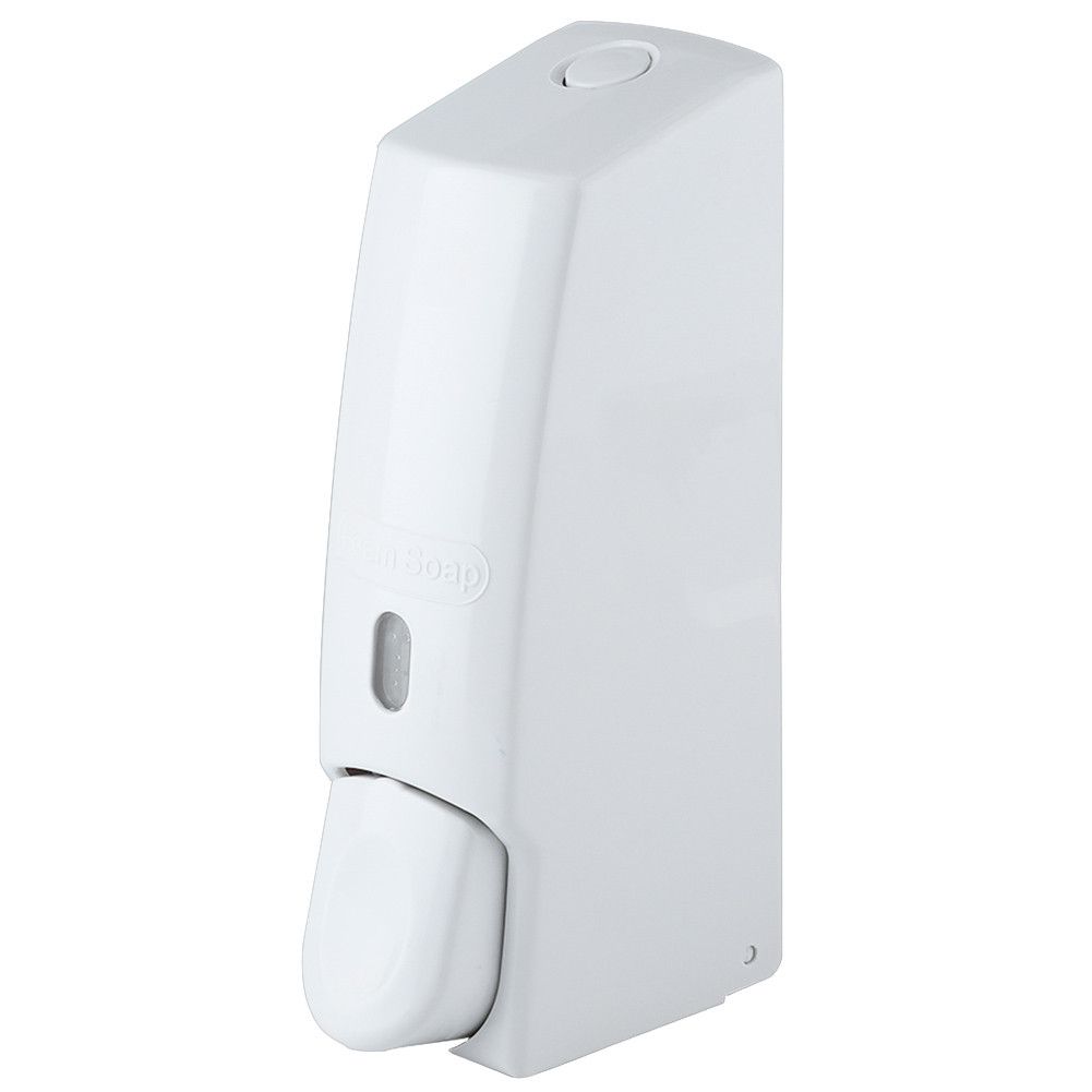 600ml Wall Mounted Manual Foam Soap Liquid Dispenser Lotion Box for Bathroom Kitchen (White)