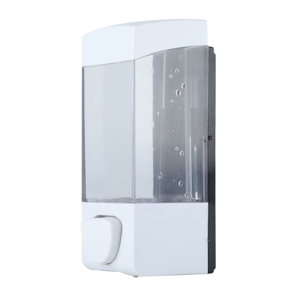 350ml Bathroom Manual Plastic Soap Liquid Lotion Shampoo Dispenser Box Holder Wall Mounted