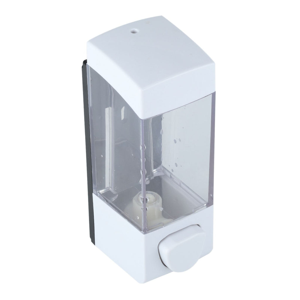 350ml Bathroom Manual Plastic Soap Liquid Lotion Shampoo Dispenser Box Holder Wall Mounted