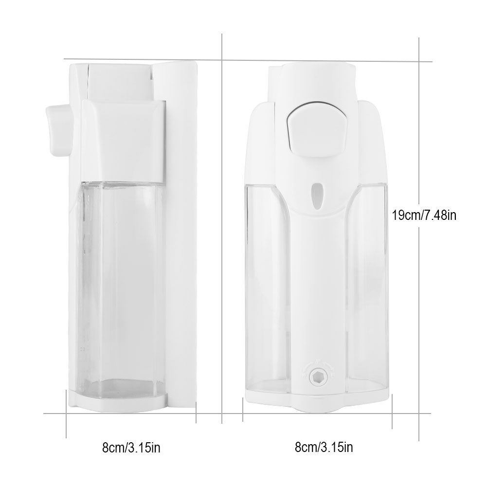 350ml Bathroom Hotel Wall Mounted Plastic Soap Liquid Shampoo Lotion Manual Dispenser