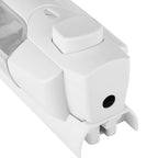 350ml Bathroom Hotel Wall Mounted Plastic Soap Liquid Shampoo Lotion Manual Dispenser