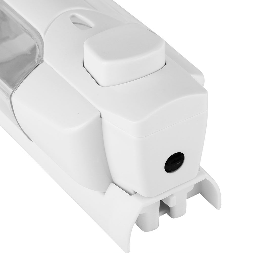 350ml Bathroom Hotel Wall Mounted Plastic Soap Liquid Shampoo Lotion Manual Dispenser