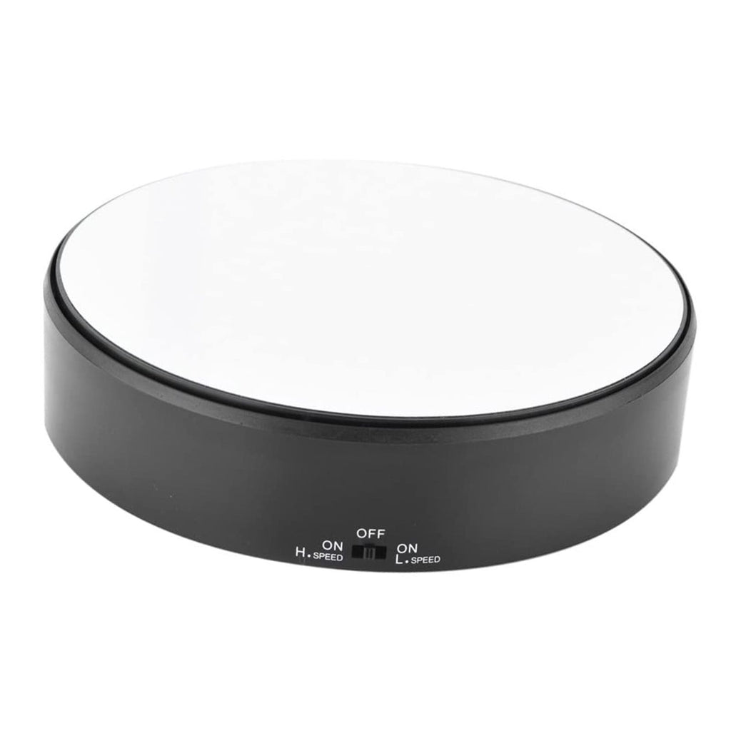 Mirror Surface 360° Rotary Display Stand Adjustable Rotating Speed Turntable Jewelry Holder