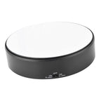 Mirror Surface 360° Rotary Display Stand Adjustable Rotating Speed Turntable Jewelry Holder