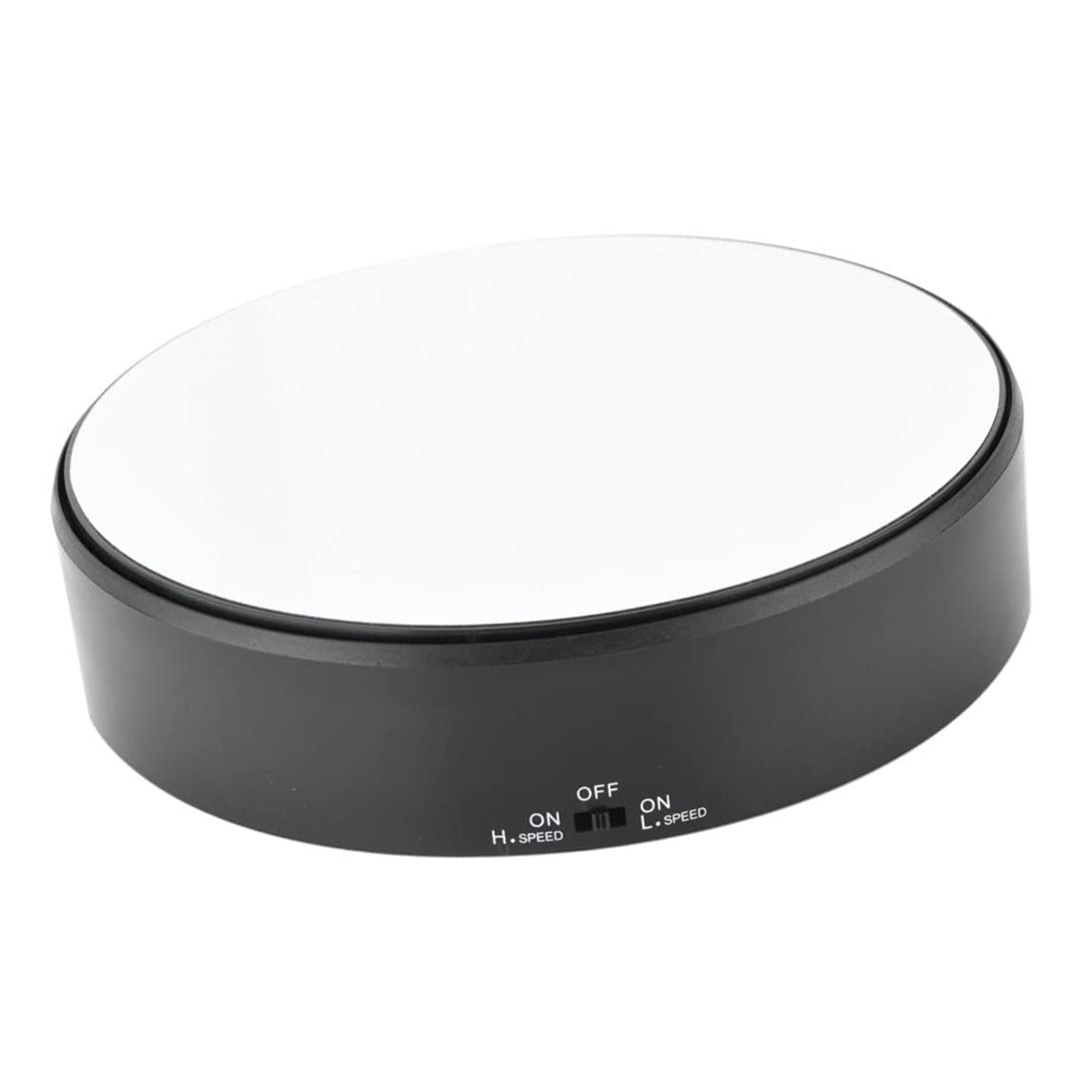 Mirror Surface 360° Rotary Display Stand Adjustable Rotating Speed Turntable Jewelry Holder