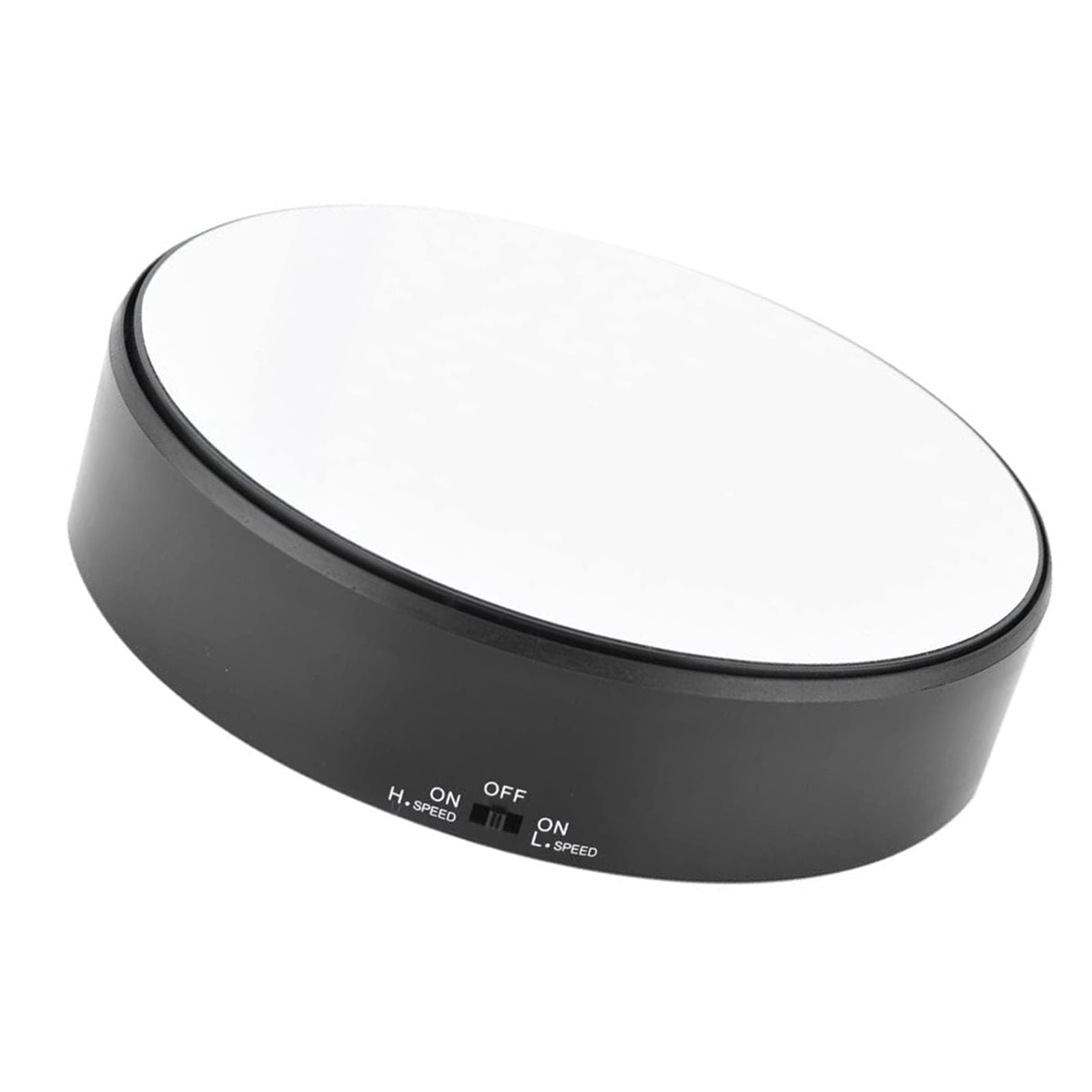 Mirror Surface 360° Rotary Display Stand Adjustable Rotating Speed Turntable Jewelry Holder