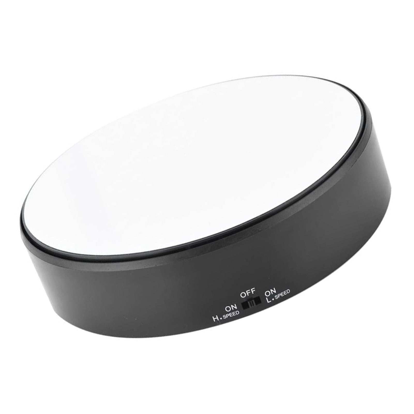 Mirror Surface 360° Rotary Display Stand Adjustable Rotating Speed Turntable Jewelry Holder