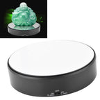 Mirror Surface 360° Rotary Display Stand Adjustable Rotating Speed Turntable Jewelry Holder