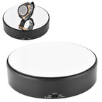 Mirror Surface 360° Rotary Display Stand Adjustable Rotating Speed Turntable Jewelry Holder