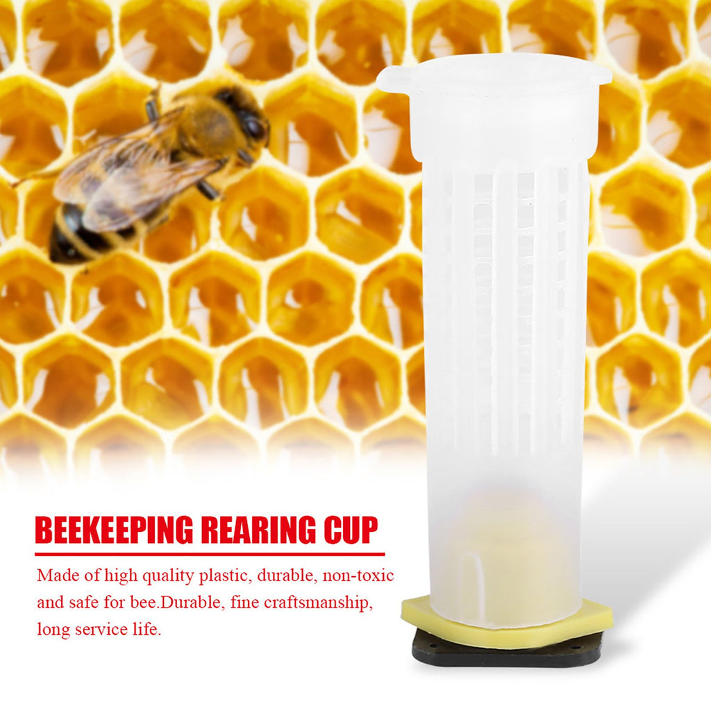 50 PCS Beekeeping Rearing Cup Kit Bee Queen Cages Roller Beekeeper Tool Equipment