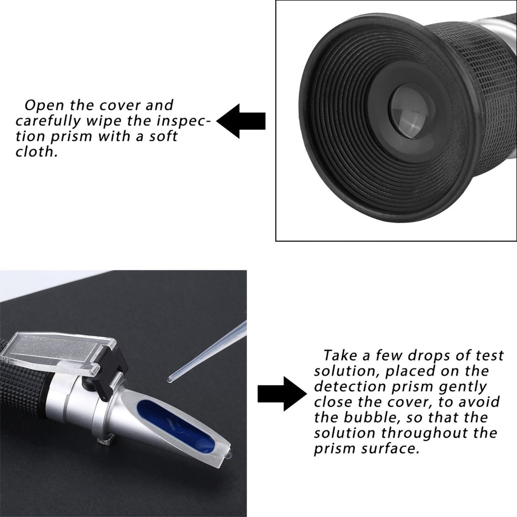 Portable Bee Tools Honey Refractometer 58-90% (sugar content) Honey Concentration Meter