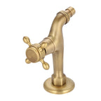 Vintage Solid Brass Single Handle Faucet for Washing Machine Wall Mounted Water Tap (Long)