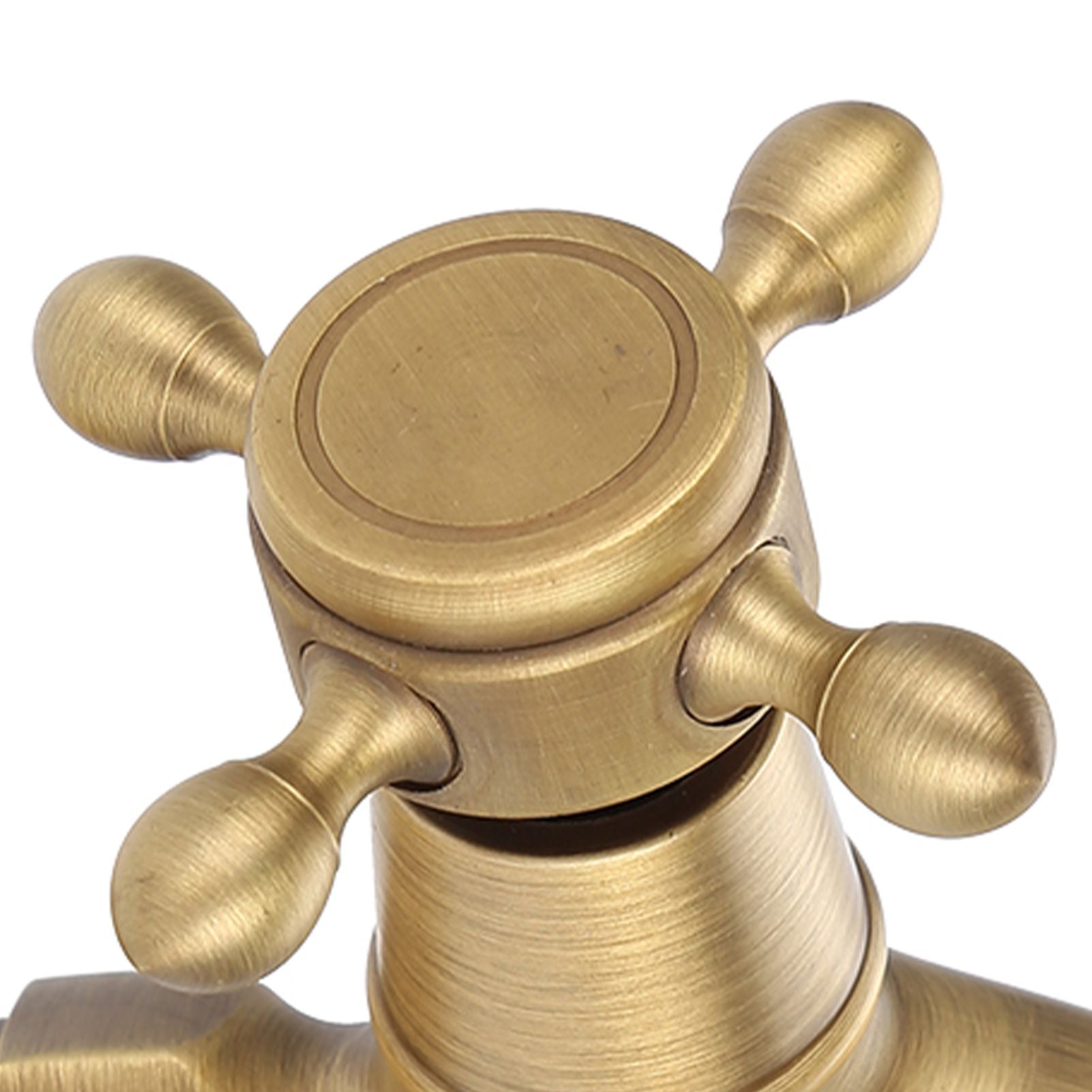 Vintage Solid Brass Single Handle Faucet for Washing Machine Wall Mounted Water Tap (Short)