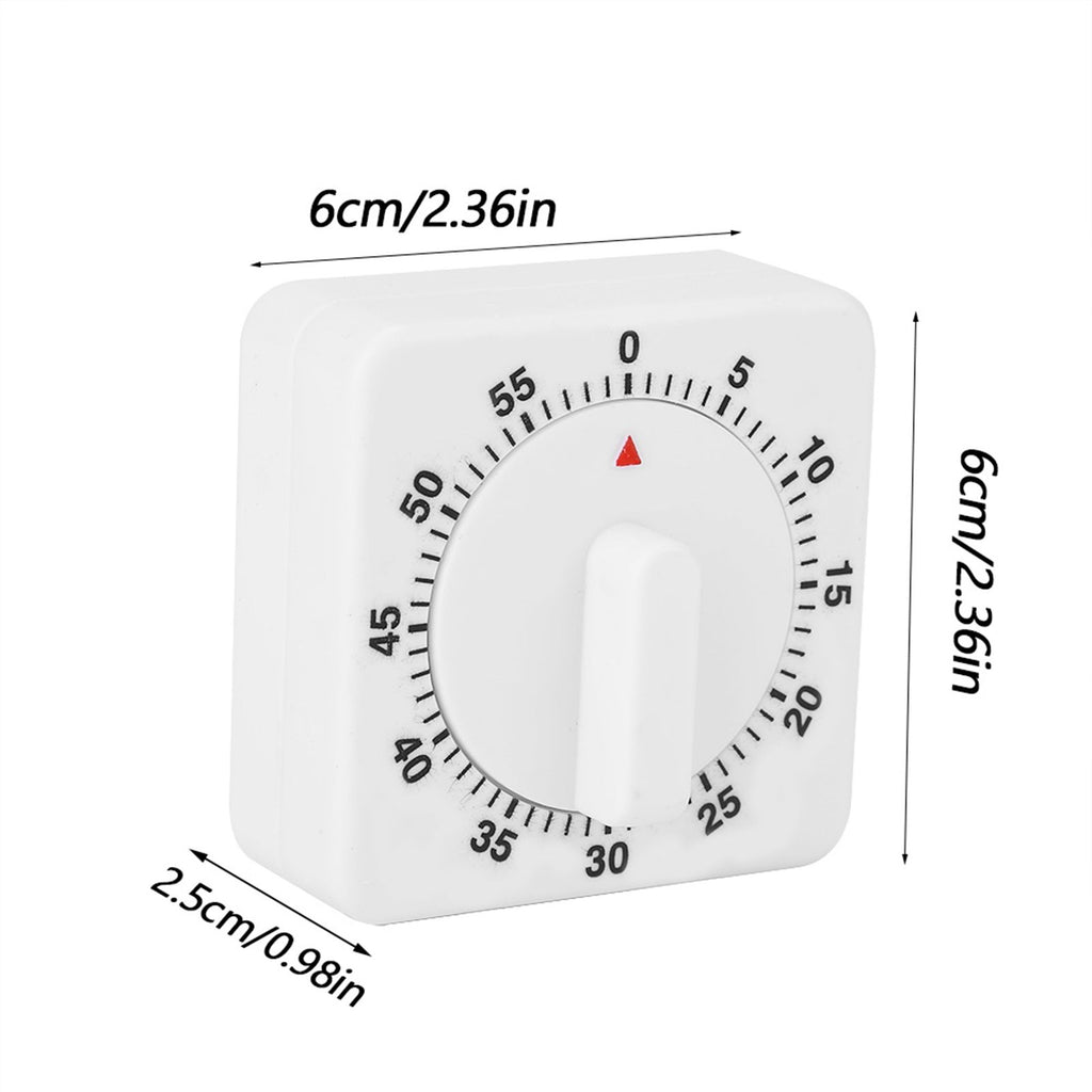 Portable 60 Minutes Count Down Mechanical Timer Baking Kitchen Cooking Tool Food Preparation
