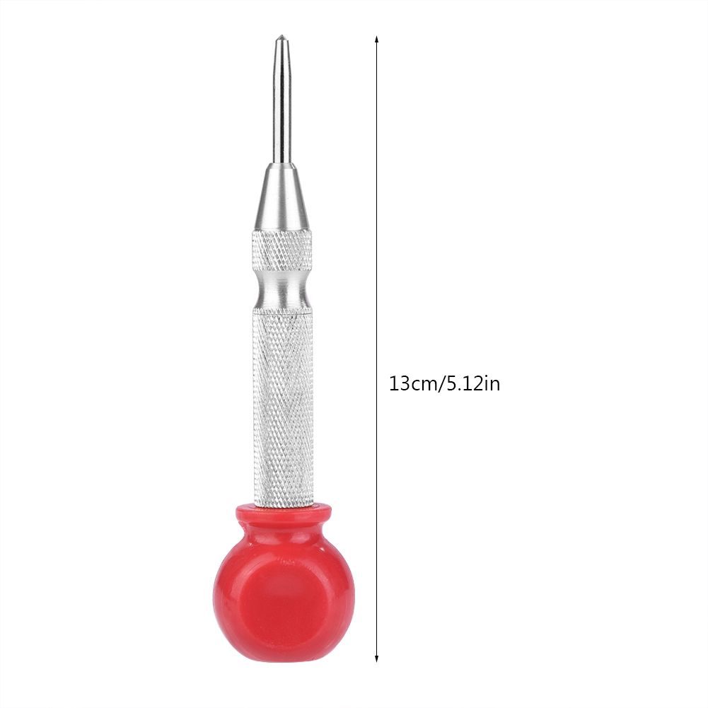 High Speed Steel Automatic Center Punch Spring Loaded Mechanism Marking Punching Tool (#4)