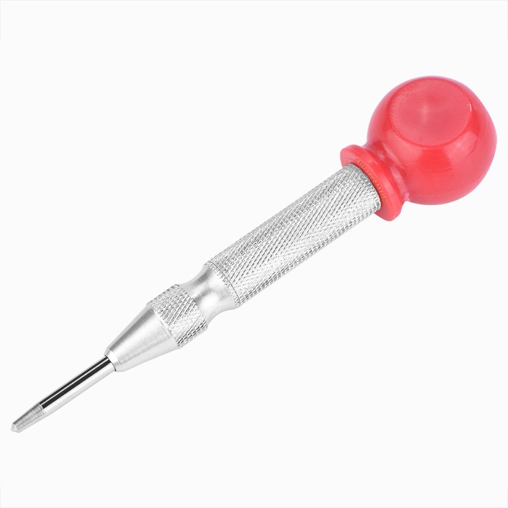 High Speed Steel Automatic Center Punch Spring Loaded Mechanism Marking Punching Tool (#4)