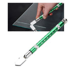 Portable Handheld Wheel Type Glass Cutter with NOn slip Handle for 3~15mm Glass Cutting(Green)