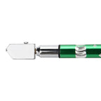 Portable Handheld Wheel Type Glass Cutter with NOn slip Handle for 3~15mm Glass Cutting(Green)