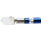 Portable Handheld Wheel Type Glass Cutter with NOn slip Handle for 3~15mm Glass Cutting(Blue)