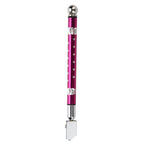 Portable Handheld Wheel Type Glass Cutter with NOn slip Handle for 3~15mm Glass Cutting(Purple)