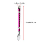 Portable Handheld Wheel Type Glass Cutter with NOn slip Handle for 3~15mm Glass Cutting(Purple)