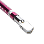 Portable Handheld Wheel Type Glass Cutter with NOn slip Handle for 3~15mm Glass Cutting(Purple)