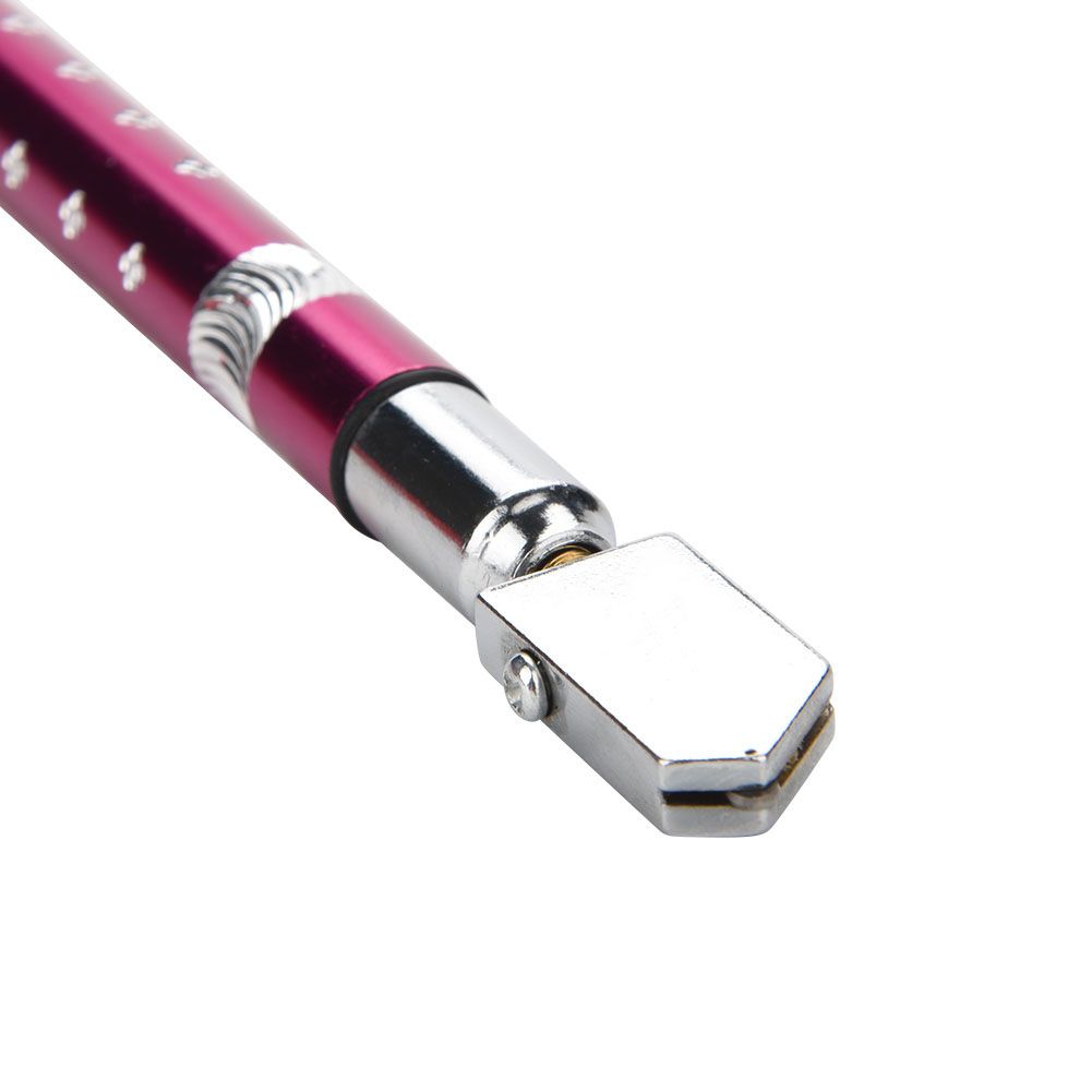 Portable Handheld Wheel Type Glass Cutter with NOn slip Handle for 3~15mm Glass Cutting(Purple)