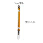 Portable Handheld Wheel Type Glass Cutter with NOn slip Handle for 3~15mm Glass Cutting(Golden)