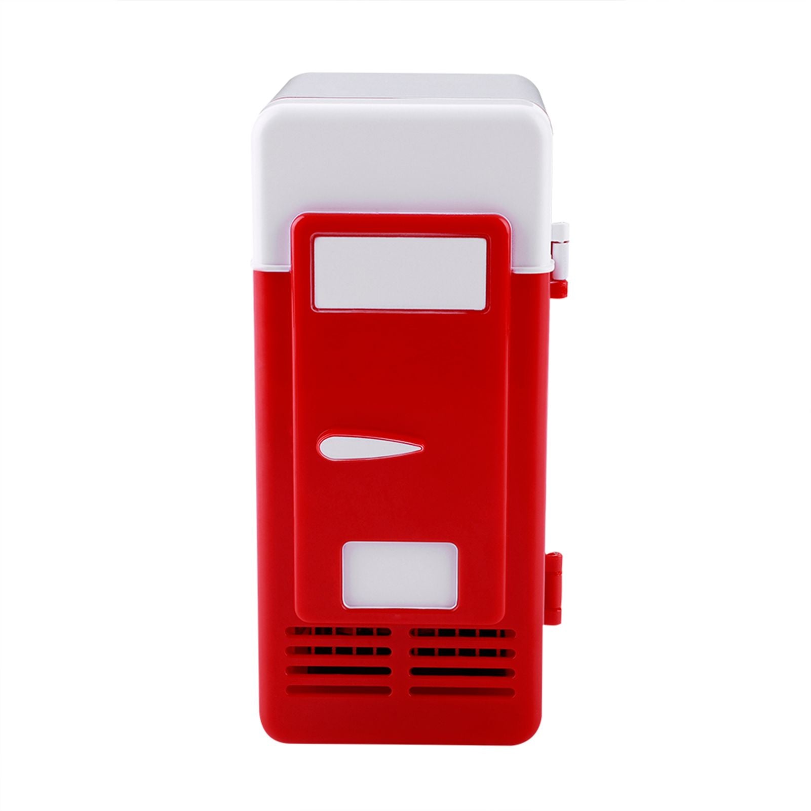 LED Mini USB Refrigerator USB Refrigerator Drinks Beverage Cans Refrigerator and Heater Red