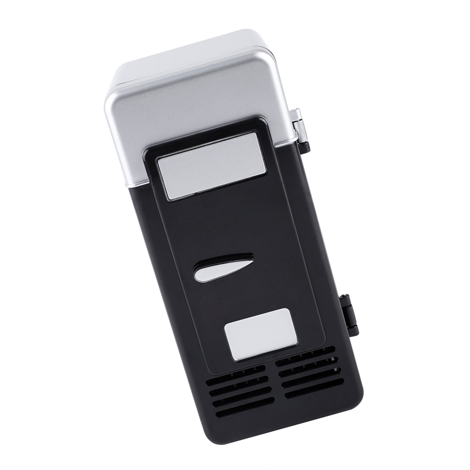 LED Mini USB Refrigerator USB Refrigerator Drinks Beverage Cans Refrigerator and Heater Black