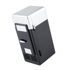 LED Mini USB Refrigerator USB Refrigerator Drinks Beverage Cans Refrigerator and Heater Black