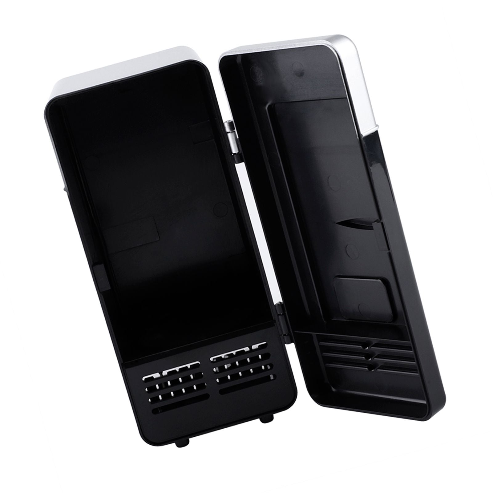 LED Mini USB Refrigerator USB Refrigerator Drinks Beverage Cans Refrigerator and Heater Black