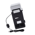 LED Mini USB Refrigerator USB Refrigerator Drinks Beverage Cans Refrigerator and Heater Black