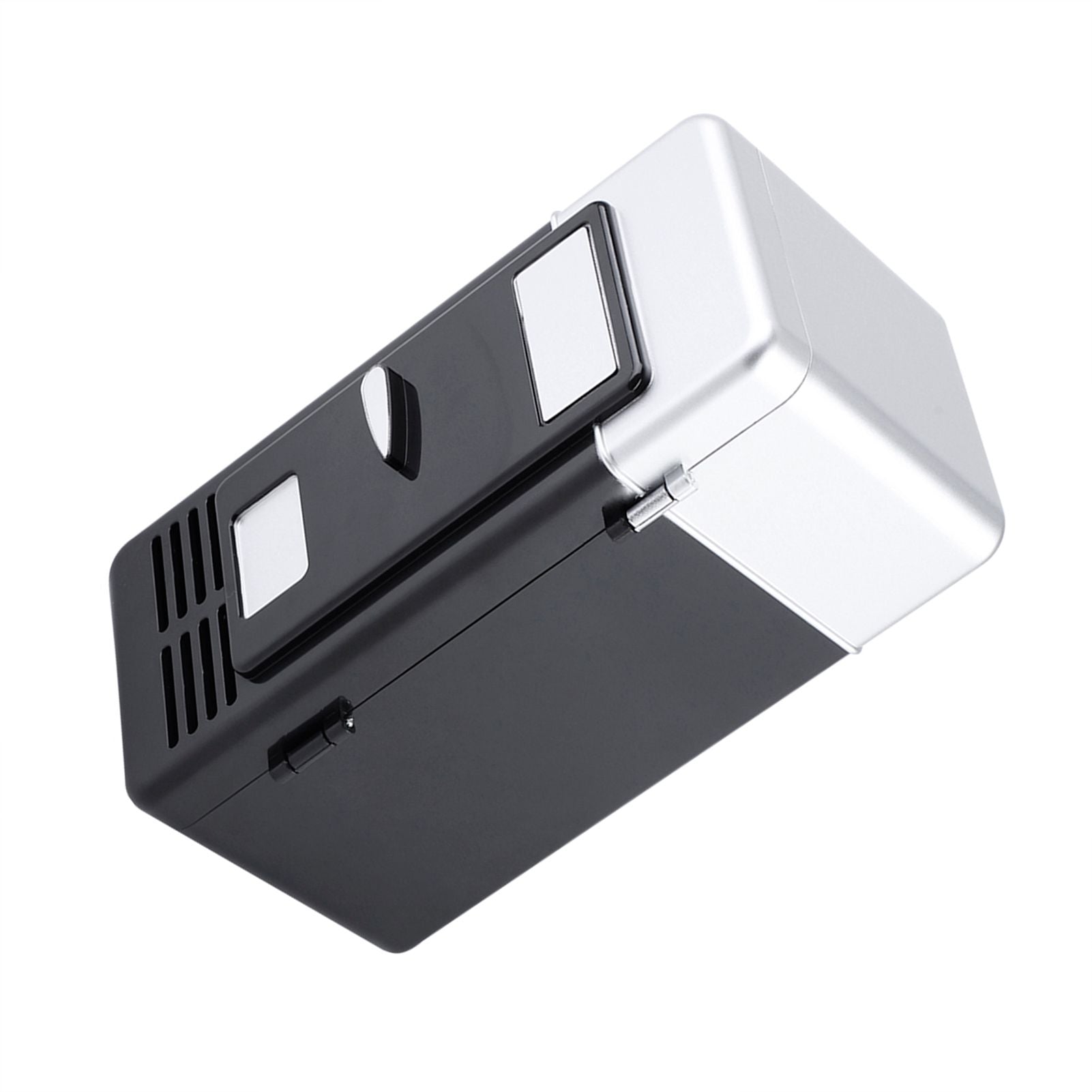 LED Mini USB Refrigerator USB Refrigerator Drinks Beverage Cans Refrigerator and Heater Black