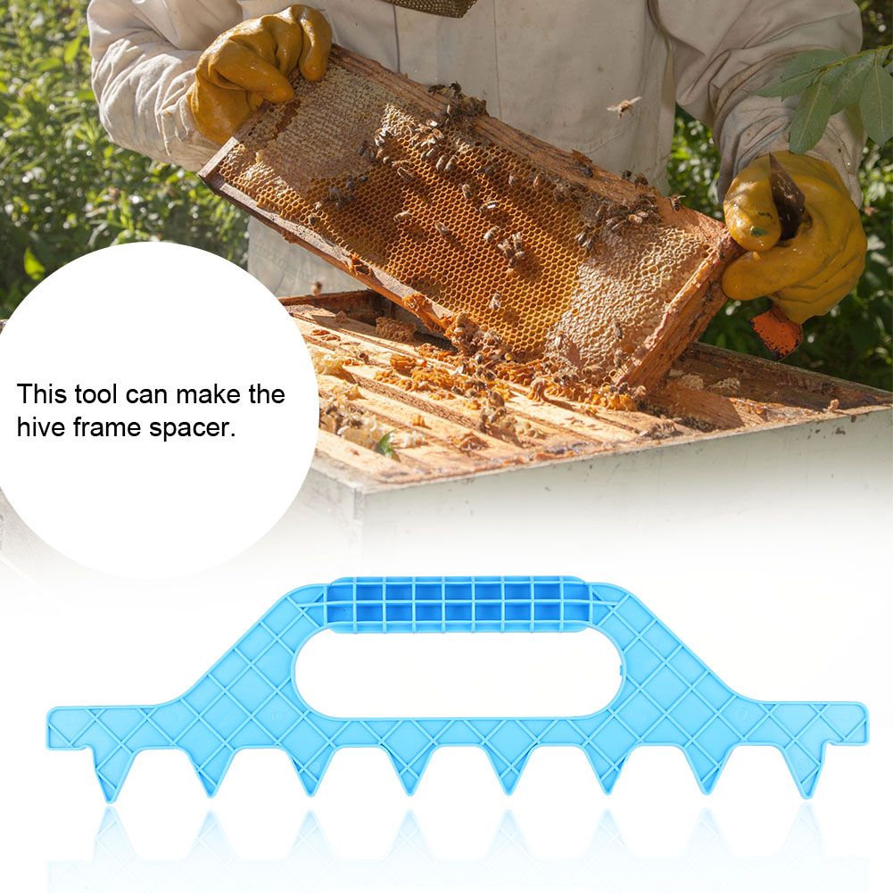Bee Hive Frame Spcing Tool Spacer Beekeeping Accessories Blue 7 Frame