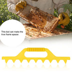 Bee Hive Frame Spcing Tool Spacer Beekeeping Accessories Yellow 8 Frame