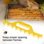 Bee Hive Frame Spcing Tool Spacer Beekeeping Accessories Yellow 8 Frame