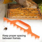 Bee Hive Frame Spcing Tool Spacer Beekeeping Accessories Orange 9 Frame