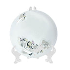 10pcs Folding White Plastic Plate Holders Dish Picture Frame Decorative Display Stand Rack
