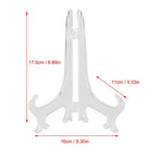 10pcs Folding White Plastic Plate Holders Dish Picture Frame Decorative Display Stand Rack