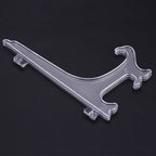 10pcs Folding White Plastic Plate Holders Dish Picture Frame Decorative Display Stand Rack