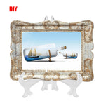 10pcs Folding White Plastic Plate Holders Dish Picture Frame Decorative Display Stand Rack