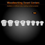 8pcs Woodworking Dowel Centers Tenon Alignment Tool Points Marker 6/8/10/12mm (Solid)