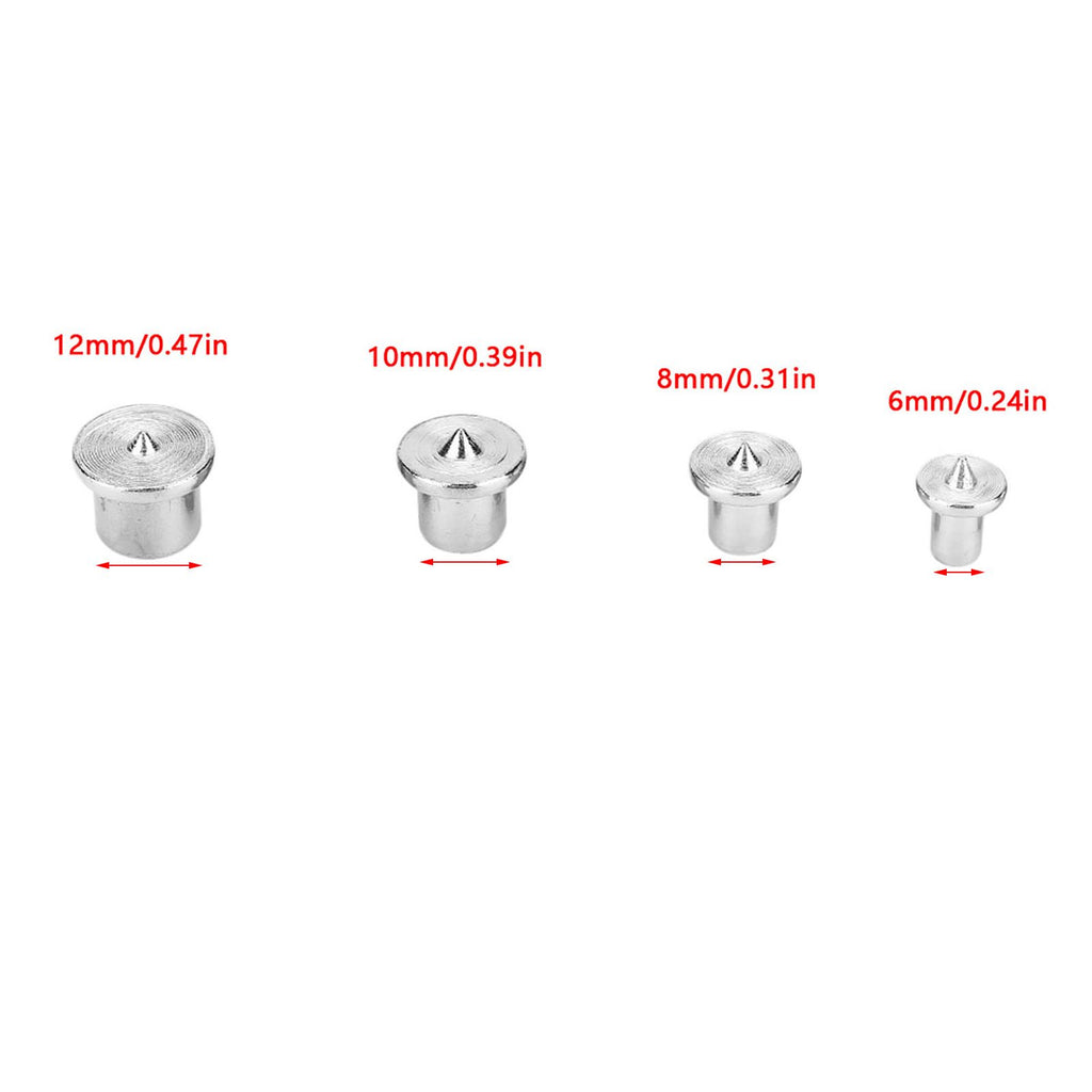 8pcs Woodworking Dowel Centers Tenon Alignment Tool Points Marker 6/8/10/12mm (Hollow)