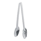 2pcs Kitchen Craft Tool Stainless Steel Round Tea Bag Tongs Squeezer Holder Grip