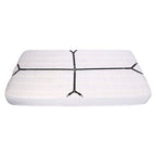 Elastic Crisscross Bed Mattress Sheet Straps Clips Triangle Grippers Holder Fasteners Black